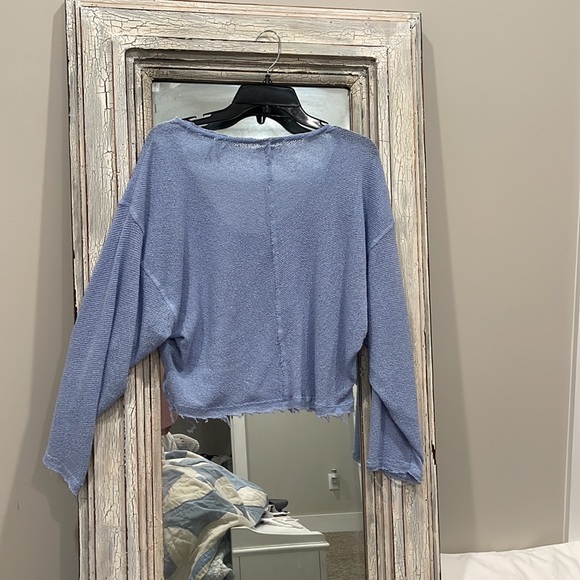 Cropped thin sweater - Picture 2 of 2